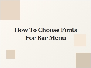 Free Bar Menu Fonts: How to Choose the Perfect Typography for Your Drink Menu